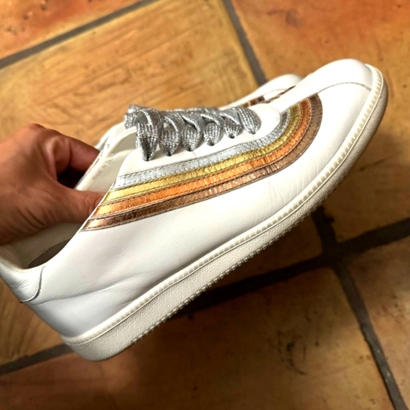 Zimmermann Shoes - Rare Metallic Rainbow White sneakers